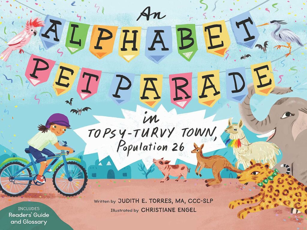An Alphabet Pet Parade in Topsy-Turvy Town Front Cover